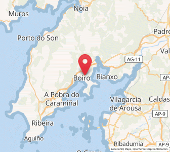 Map of Boliña, Galicia