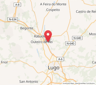 Map of Bonge, Galicia