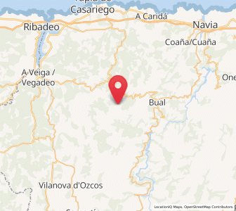Map of Brañalibel, Asturias