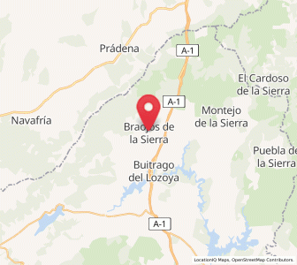 Map of Braojos, Madrid