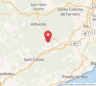 Map of Breda, Catalonia