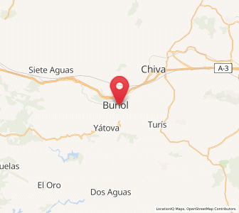 Map of Bunyol, Valencia