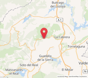 Map of Bustarviejo, Madrid