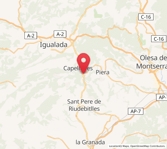 Map of Cabrera d'Igualada, Catalonia