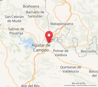 Map of Cabría, Castille and León
