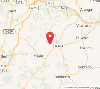Map of Cabrui, Galicia