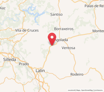 Map of Cadrón, Galicia