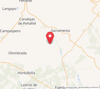 Map of Calabazas, Castille and León