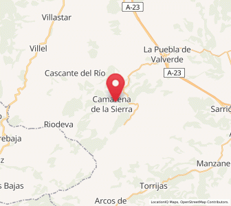 Map of Camarena de la Sierra, Aragon