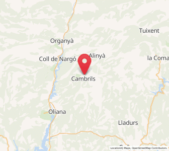 Map of Cambrils, Catalonia