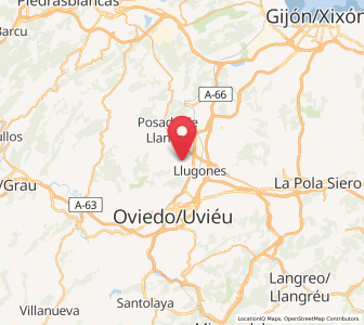 Map of Campiello, Asturias