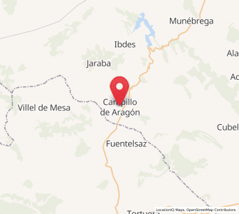 Map of Campillo de Aragón, Aragon