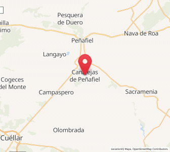 Map of Canalejas de Peñafiel, Castille and León