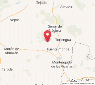Map of Cañamaque, Castille and León