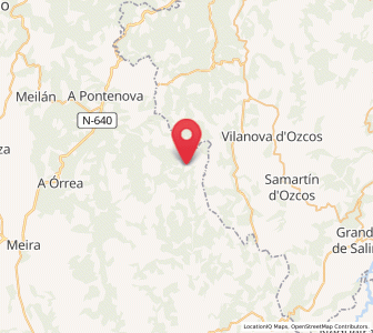 Map of Cancelas, Galicia