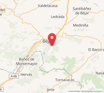 Map of Candelario, Castille and León