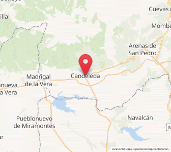 Map of Candeleda, Castille and León