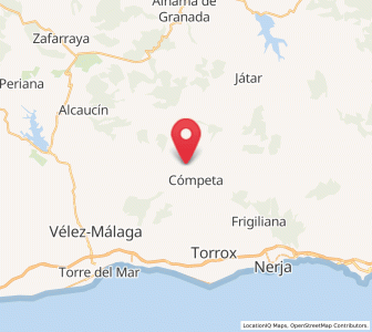 Map of Canillas de Albaida, Andalusia