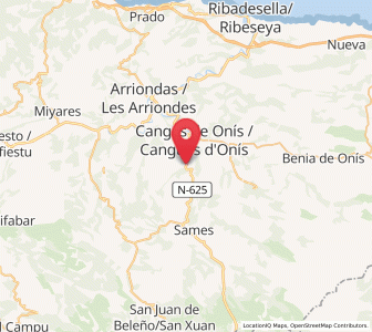 Map of Caño, Asturias