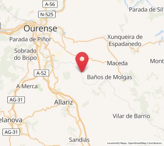 Map of Cantoña, Galicia