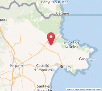 Map of Canyelles, Catalonia