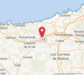 Map of Caranceja, Cantabria