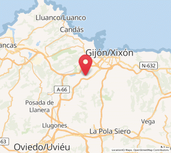 Map of Caravedo, Asturias