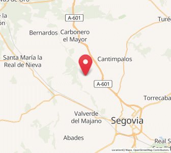 Map of Carbonero de Ahusín, Castille and León