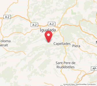Map of Carme, Catalonia