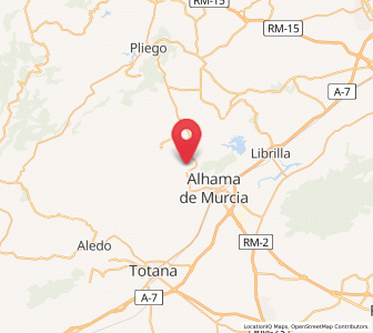 Map of Carmona, Murcia