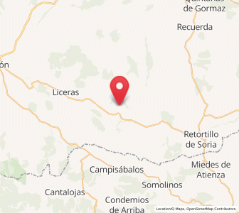 Map of Carrascosa de Arriba, Castille and León