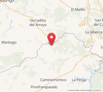 Map of Casa Rubia, Extremadura