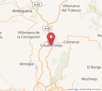Map of Casabermeja, Andalusia