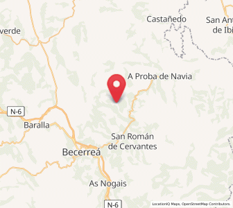 Map of Casares, Galicia