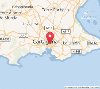 Map of Casas del Mojón, Murcia