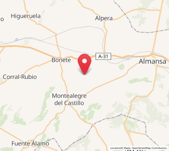 Map of Casas Viejas, Castille-La Mancha