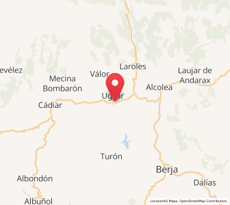 Map of Caserío Río Ugijar, Andalusia