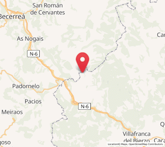 Map of Castañeiras, Castille and León