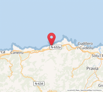 Map of Castañeras, Asturias