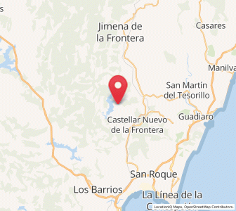 Map of Castellar de la Frontera, Andalusia