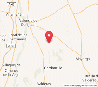 Map of Castilfalé, Castille and León