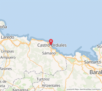 Map of Castro Urdiales, Cantabria