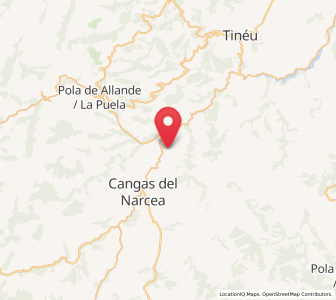 Map of Castrosín, Asturias