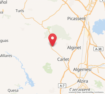 Map of Catadau, Valencia