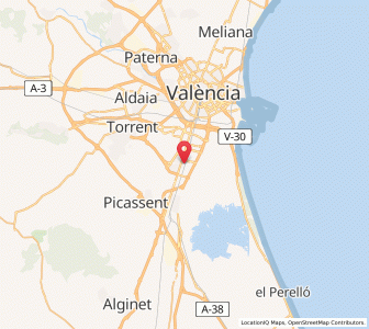 Map of Catarroja, Valencia