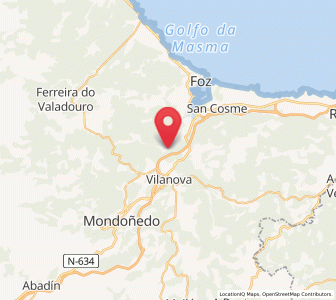 Map of Cazolga, Galicia