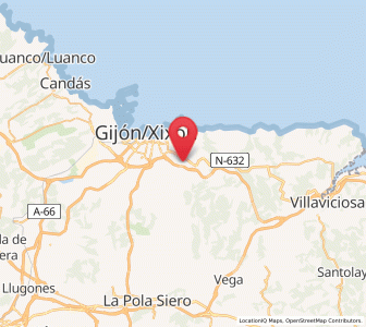 Map of Cefontes, Asturias