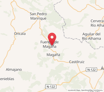 Map of Cerbón, Castille and León