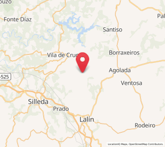 Map of Cercio, Galicia