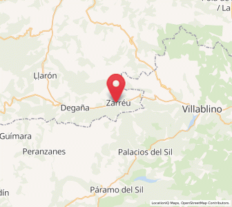 Map of Cerredo, Asturias